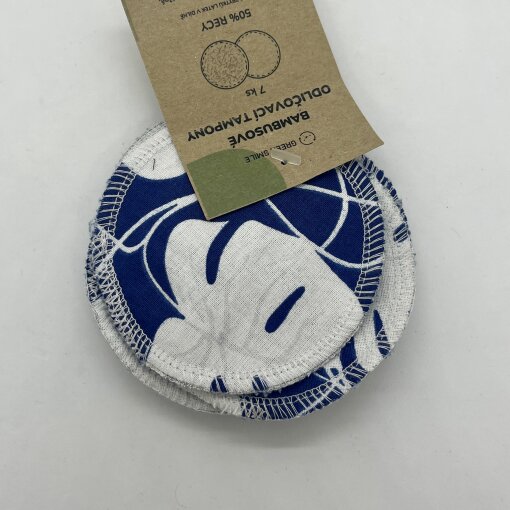 Odličovací tampony - Modré palmy